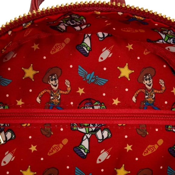 Loungefly Toy Story Woody Andy’s Room Mini BackPack NWT - Picture 5 of 9